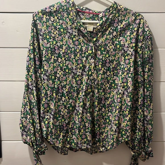Maeve Anthropologie Ashleigh floral puff sleeve size xs - Picture 6 of 7